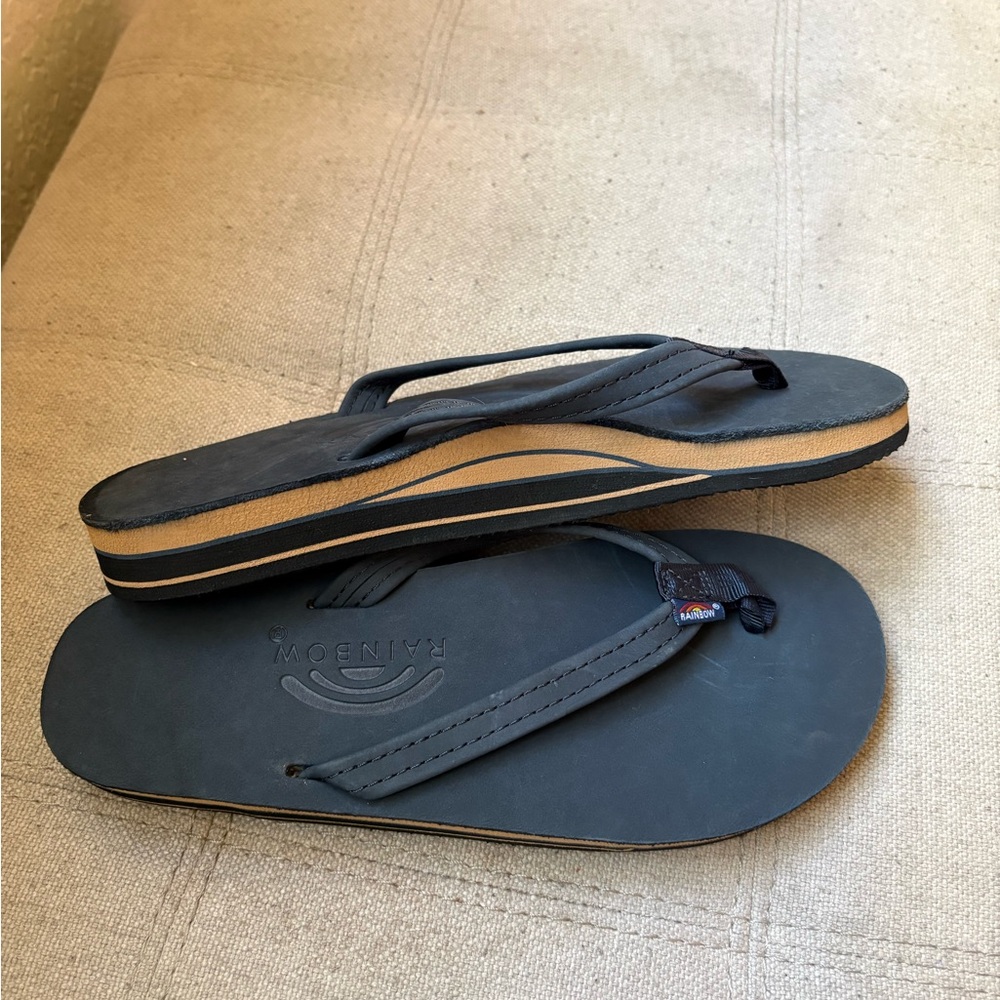 NAVY Rainbow sandals